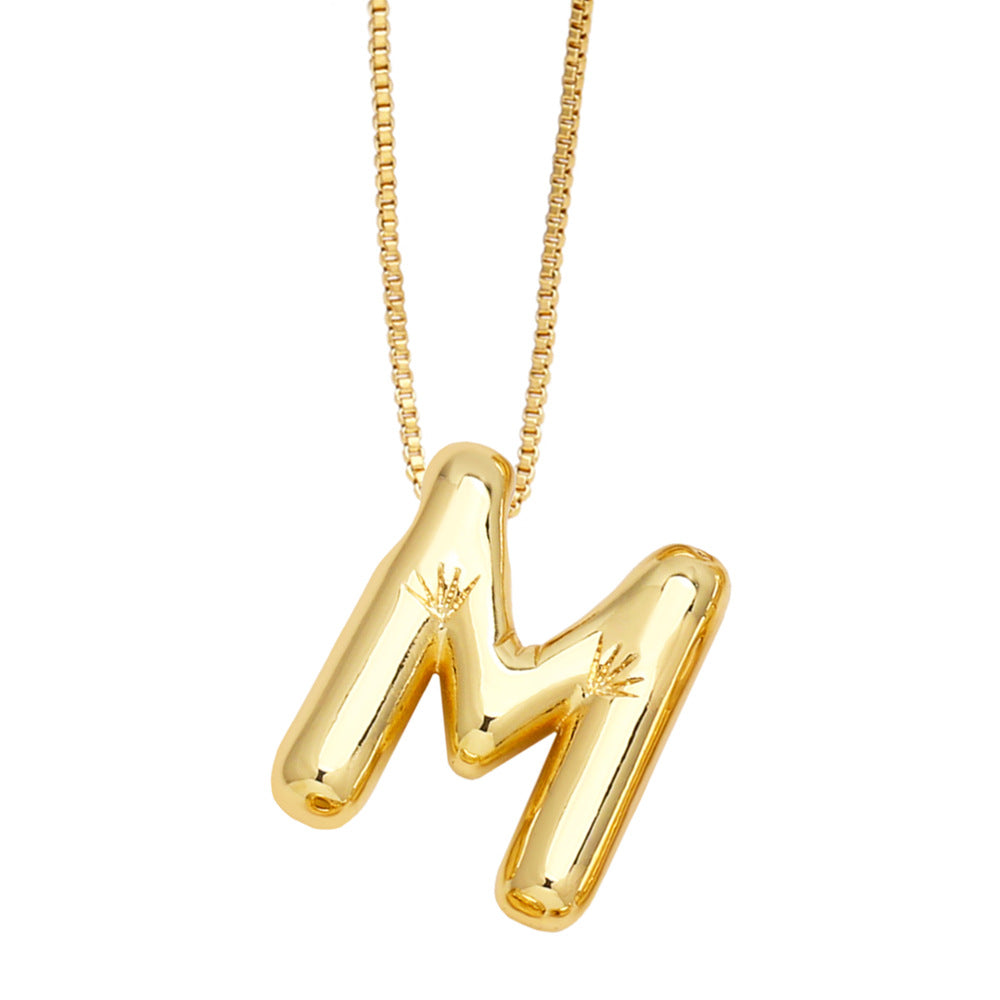 Wholesale 26 English Letters Necklace Clavicle Chain